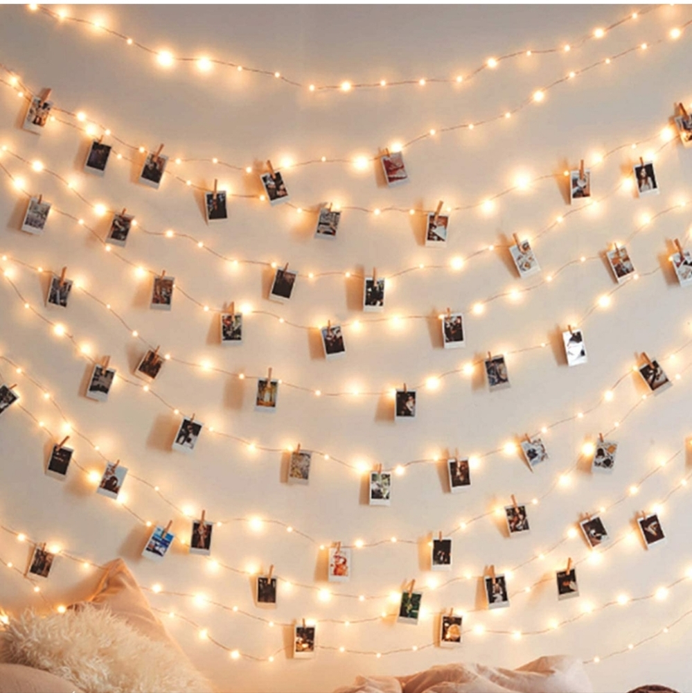 50 Photo Clip Fairy String 50 LED Lights in WarmWhite